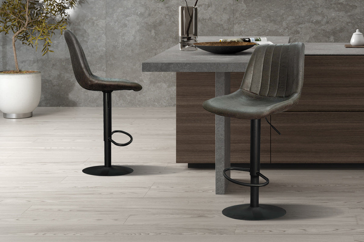 Tabouret de bar Barcelona – Brun foncé – vue 2