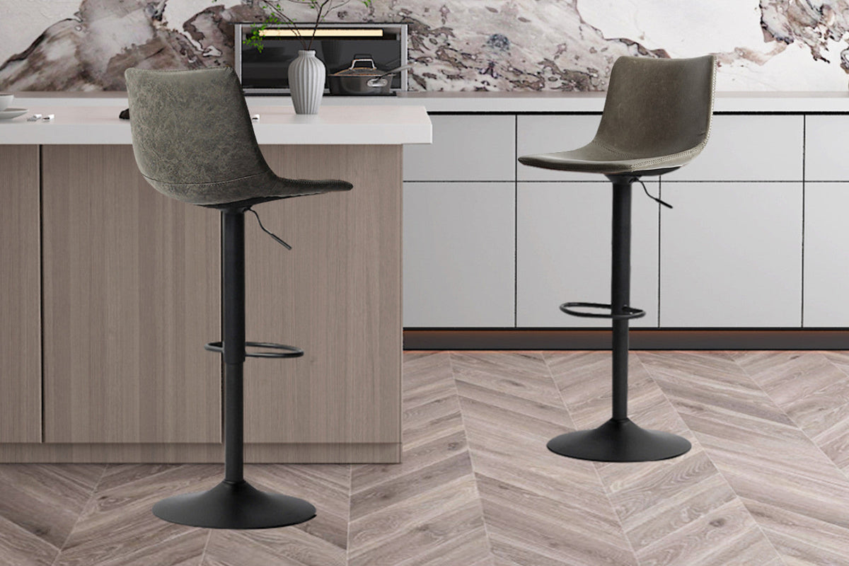 Tabouret de bar Trevi – Gris – vue 2