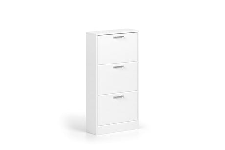 Meuble à chaussures Carini – Blanc, 3 tiroirs – 63 × 120 cm – vue principale