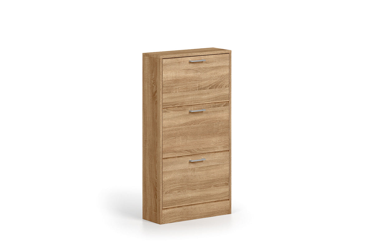 Meuble à chaussures Carini – Sonoma, 3 tiroirs – 63 × 120 cm – vue principale