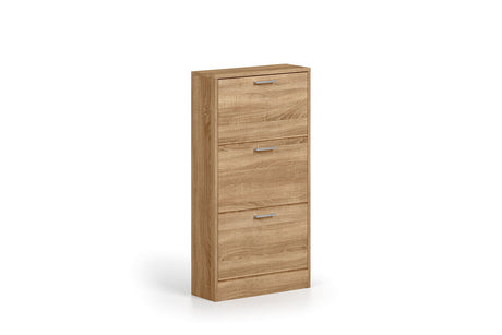 Meuble à chaussures Carini – Sonoma, 3 tiroirs – 63 × 120 cm – vue principale