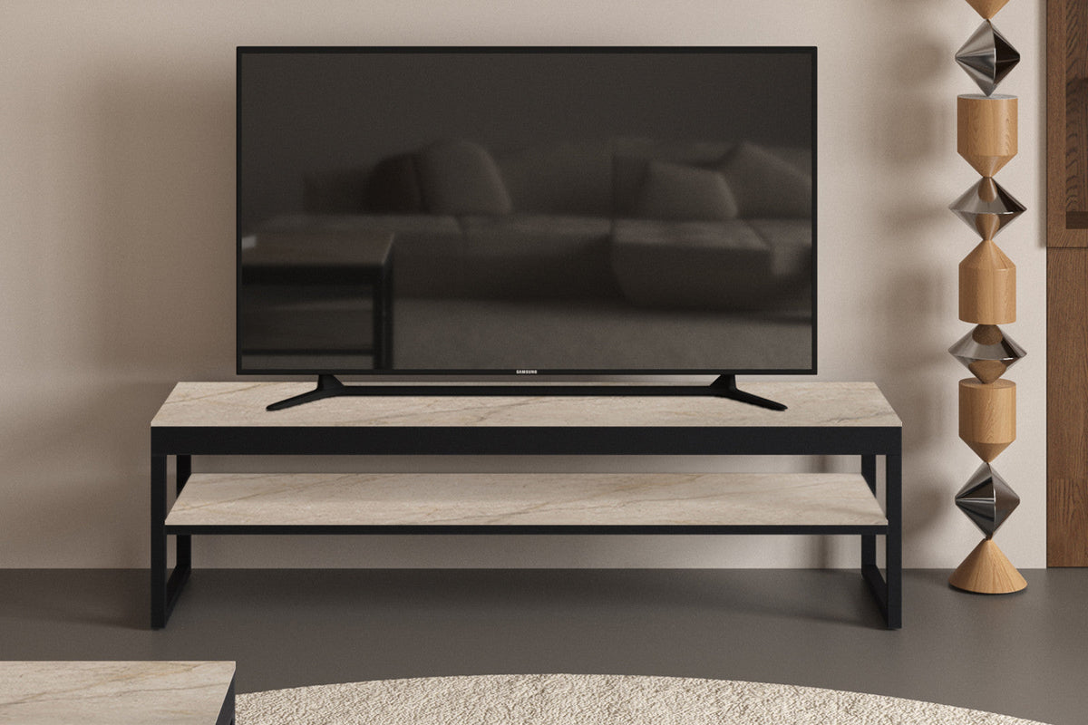 Meuble TV Axelle – Shakespeare beige – vue 2