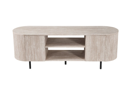 Meuble TV Lagos – Travertin beige – vue principale