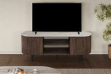 Meuble TV Vigo – Chêne foncé · Shakespeare beige – vue 2