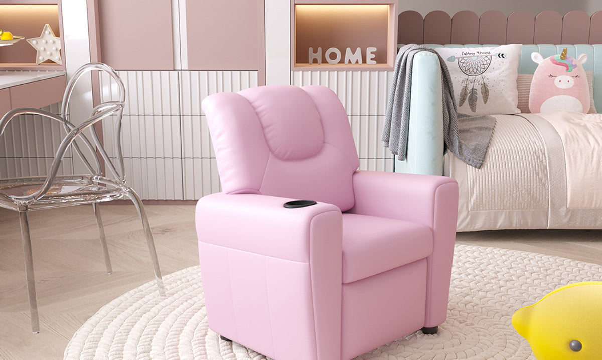 Mini-fauteuil relax Renée – Rose – vue principale