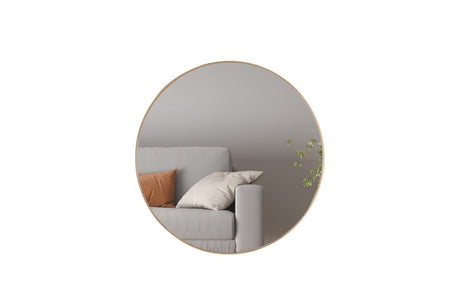 Miroir Ria – chêne vieilli – 80x80 cm
