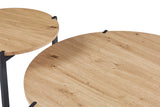 Set de 2 table basses ' Pola – décor chêne vieilli