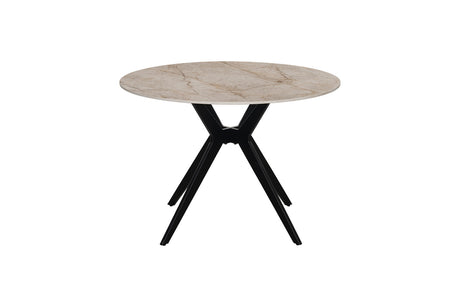 Table Apollo – Shakespeare beige brillant, ronde Ø 110 cm – vue principale