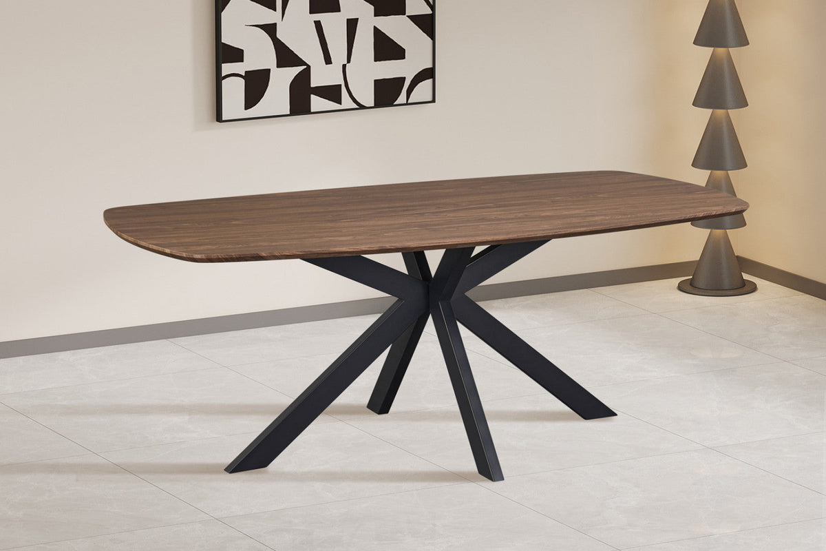 Table Aziz – Chêne foncé – vue 4