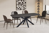 Table Aziz – Brun foncé – vue 2