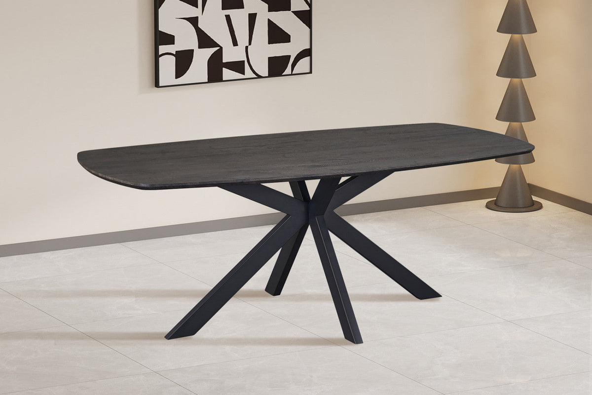 Table Aziz – Brun foncé – vue 4