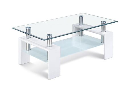 Table basse Alana – Blanc – vue principale