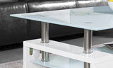 Table basse Alana – Blanc – vue 3