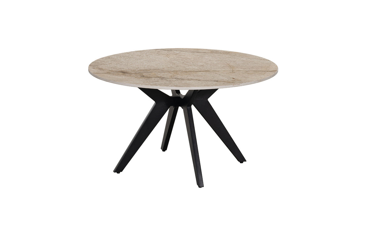 Table basse Apollo – Shakespeare beige brillant, ronde Ø 80 cm – vue 4