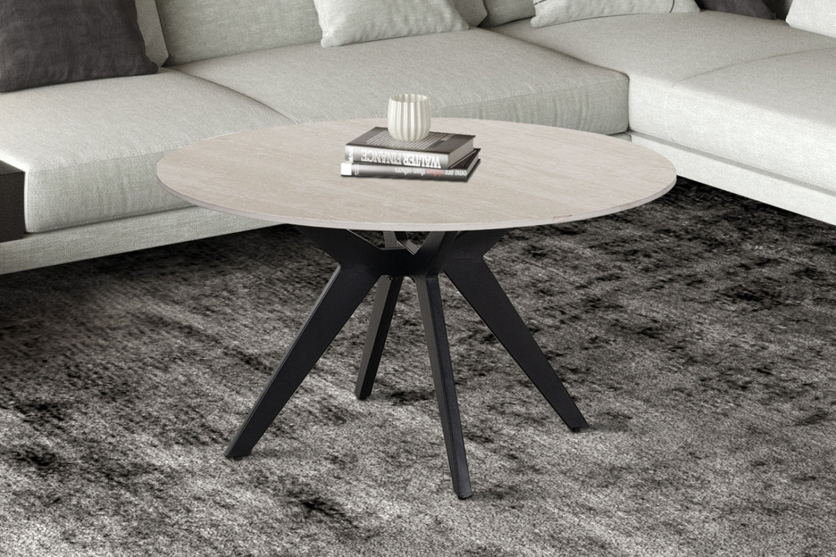 Table basse Apollo – Baroque gris, ronde Ø 80 cm – vue 2