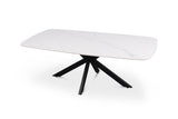 Table basse Apollo – Blanc, ovale 130 × 70 cm – vue 4