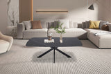 Table basse Apollo – Noir, ovale 130 × 70 cm – vue 2