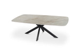 Table basse Apollo – Shakespeare beige brillant, ovale 130 × 70 cm – vue 4