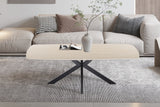 Table basse Apollo – Baroque beige, ovale 130 × 70 cm – vue 2