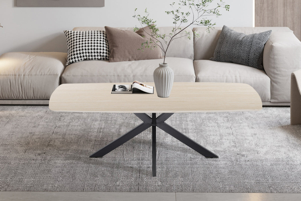 Table basse Apollo – Baroque beige, ovale 130 × 70 cm – vue 2