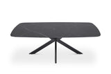 Table basse Apollo – Noir, ovale 130 × 70 cm – vue principale