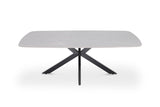Table basse Apollo – Gris, ovale 130 × 70 cm – vue principale