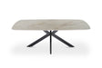Table basse Apollo – Shakespeare beige brillant, ovale 130 × 70 cm – vue principale