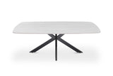 Table basse Apollo – Baroque gris, ovale 130 × 70 cm – vue principale