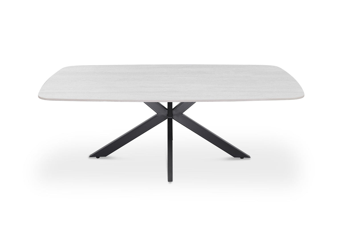 Table basse Apollo – Baroque gris, ovale 130 × 70 cm – vue principale