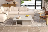 Table basse Arallo – Travertin beige – vue 3