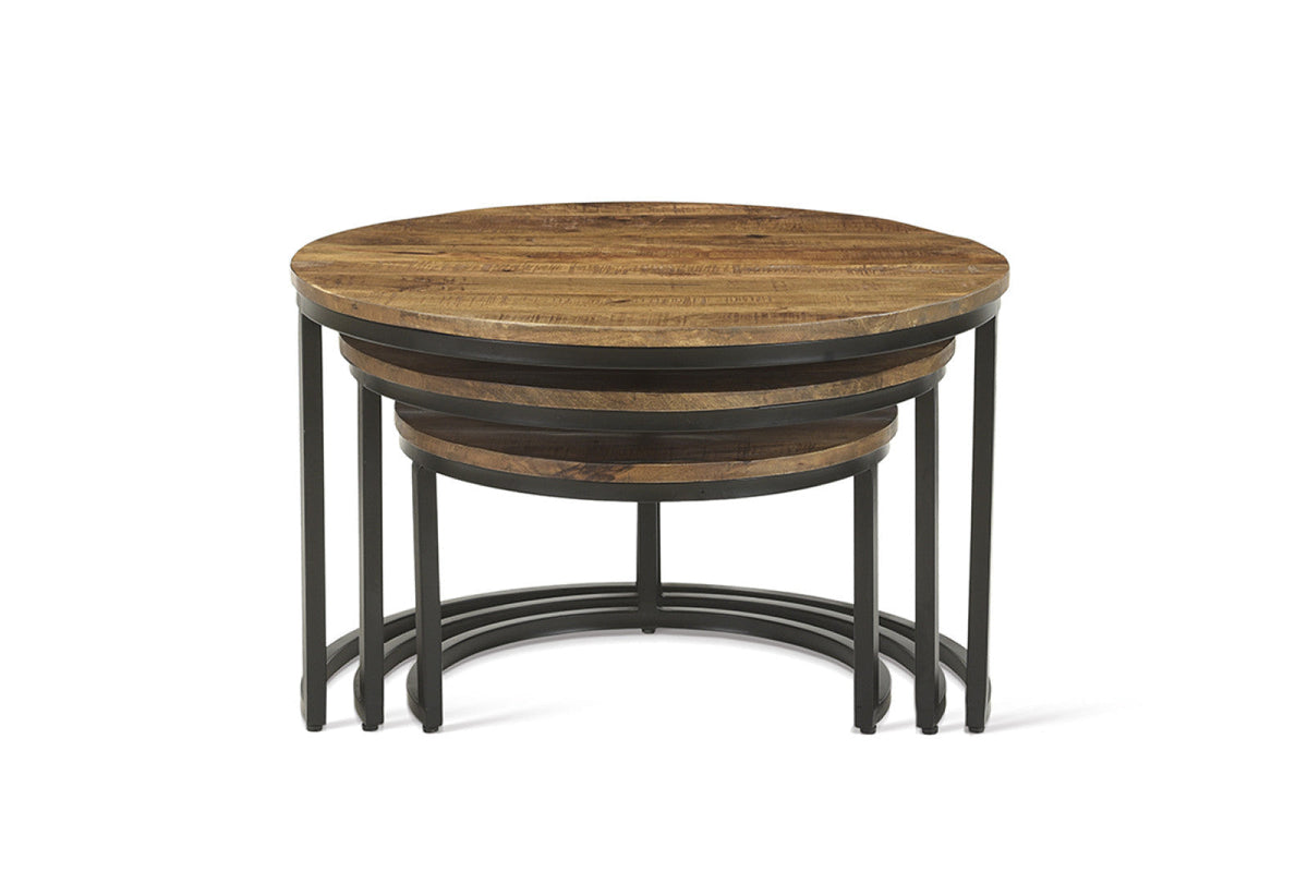 Table basse Arnod – set de 3 bois de manguier