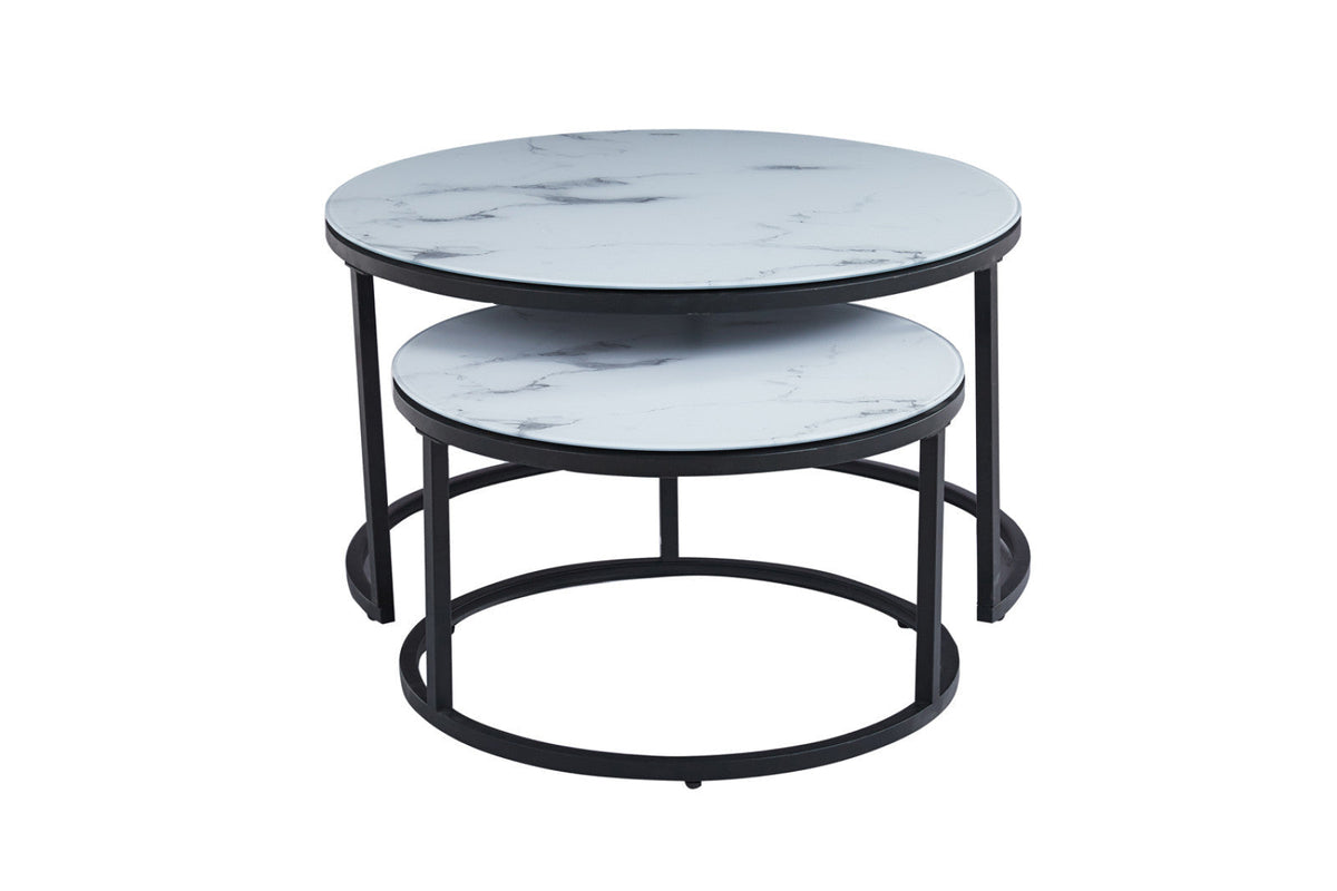 Table basse Boston – Marbre blanc – vue 3