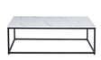Table basse Dallas – décor marbre blanc