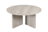 Table basse Drasir – Travertin gris – vue principale
