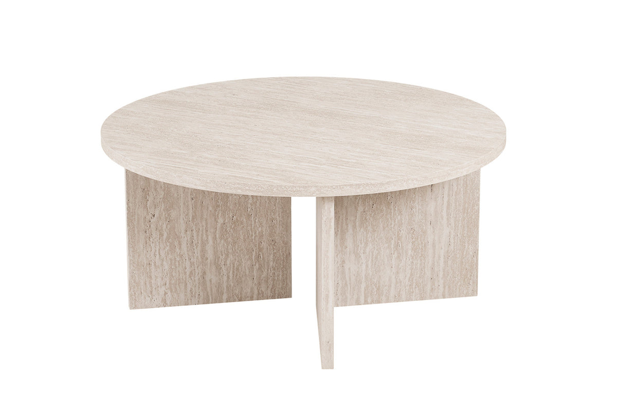Table basse Drasir – Travertin beige – vue 5