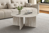 Table basse Drasir – Travertin gris – vue 2