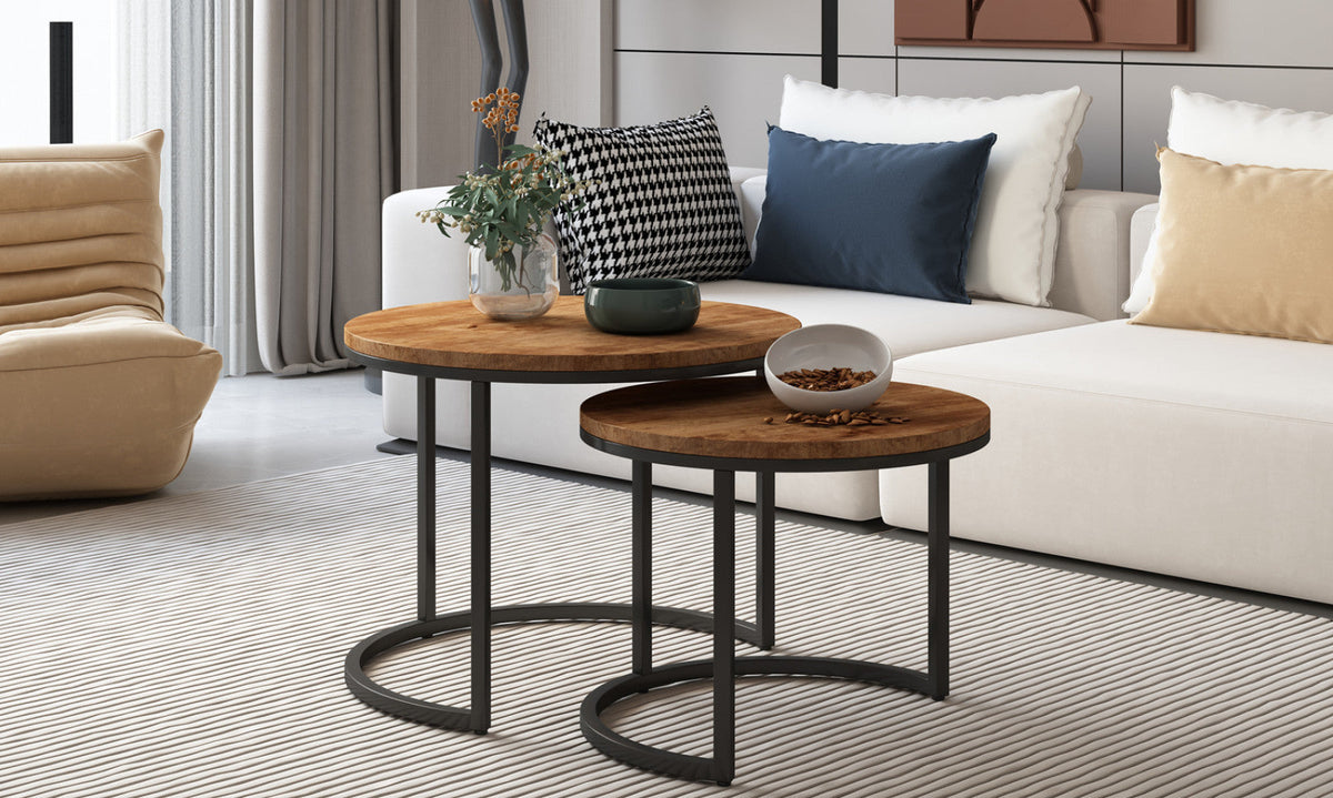 Table basse Goja – set de 2 bois de manguier