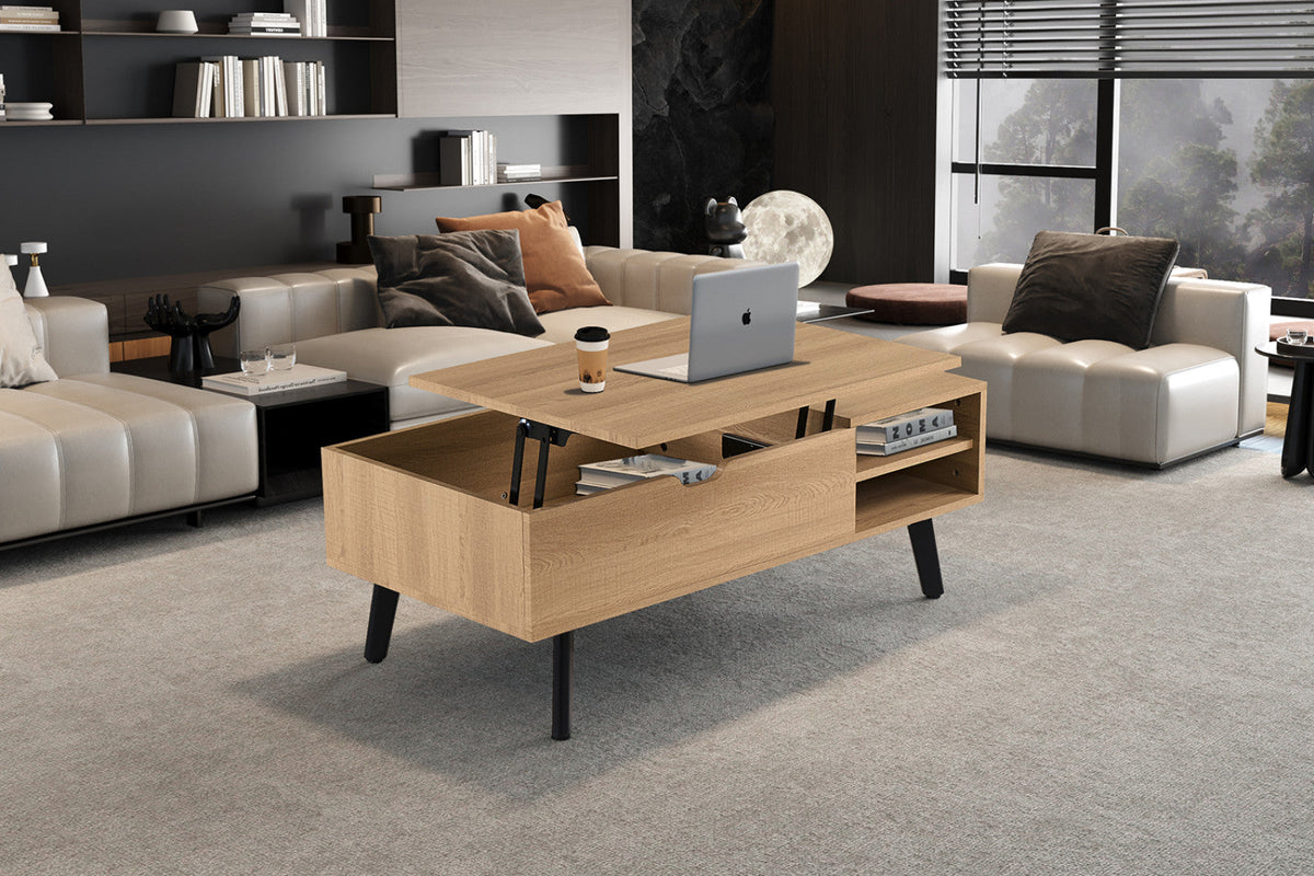 Table basse Justine – Chêne naturel – vue 5