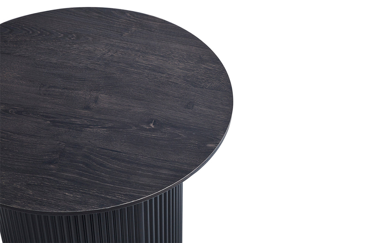 Table basse Lagos – Brun foncé, ronde Ø 50 cm – vue 4