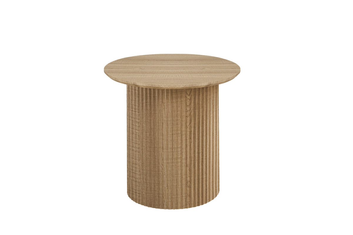 Table basse Lagos – Chêne naturel, ronde Ø 50 cm – vue 4