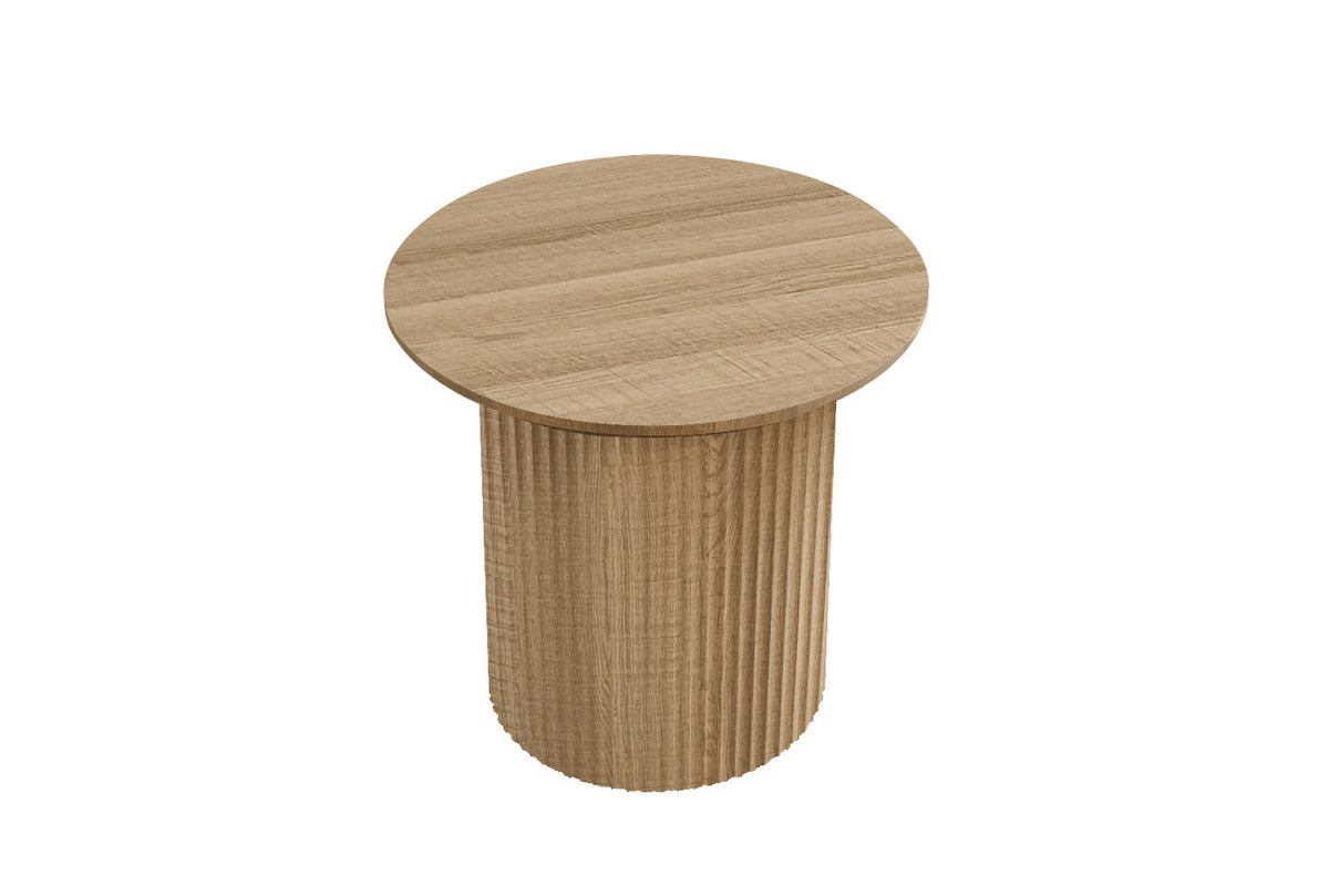 Table basse Lagos – Chêne naturel, ronde Ø 50 cm – vue principale