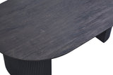 Table basse Lagos – Brun foncé, ovale 120 × 70 cm – vue 4
