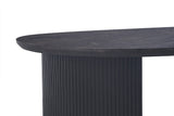 Table basse Lagos – Brun foncé, ovale 120 × 70 cm – vue 5