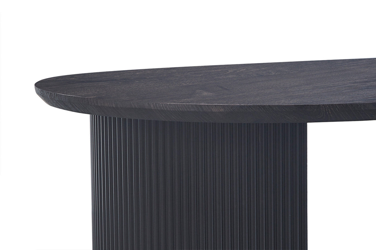 Table basse Lagos – Brun foncé, ovale 120 × 70 cm – vue 5