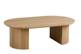 Table basse Lagos – Chêne naturel, ovale 120 × 70 cm – vue 3