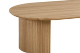 Table basse Lagos – Chêne naturel, ovale 120 × 70 cm – vue 5
