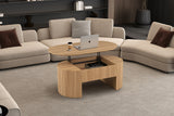 Table basse Lagos – Chêne naturel – vue 5