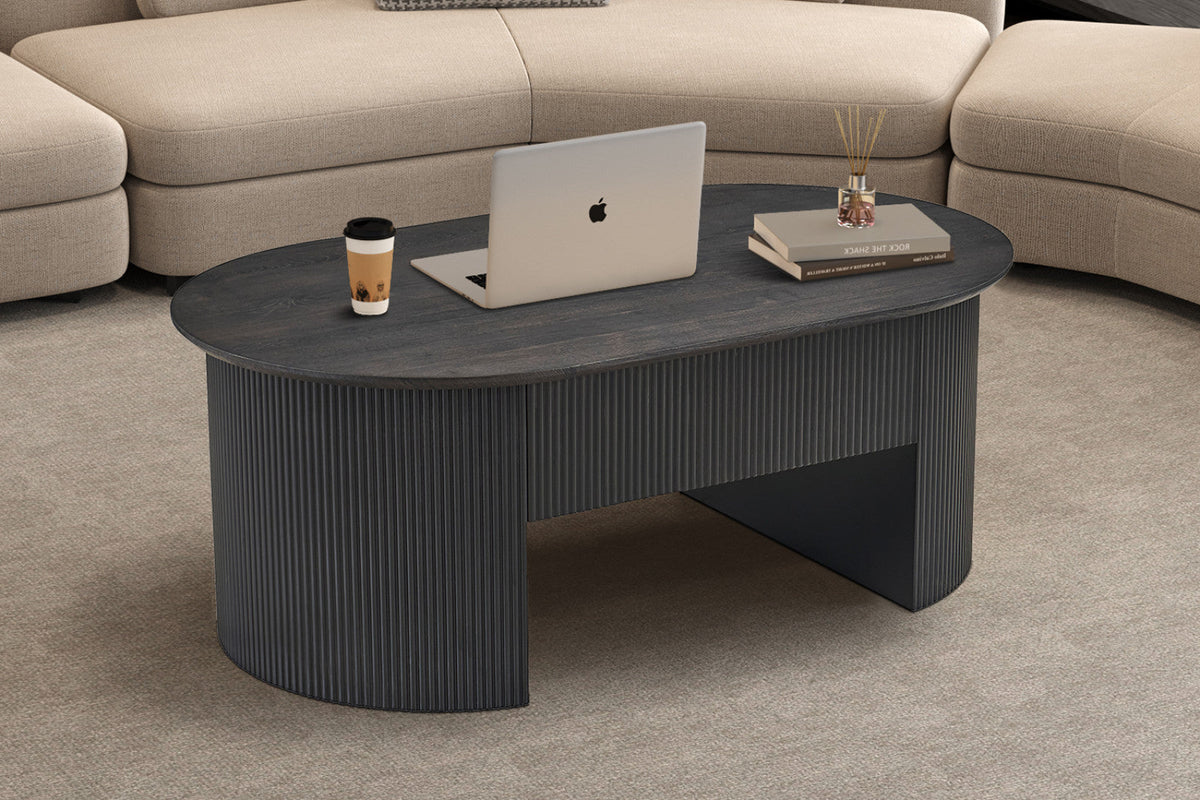 Table basse Lagos – Brun foncé – vue 3