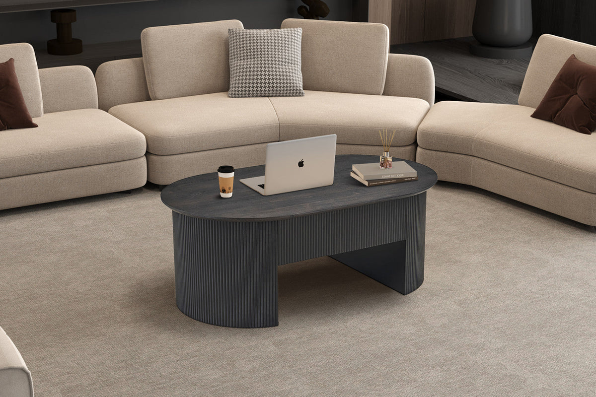 Table basse Lagos – Brun foncé – vue 4