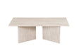 Table basse Litar – Travertin beige – vue principale